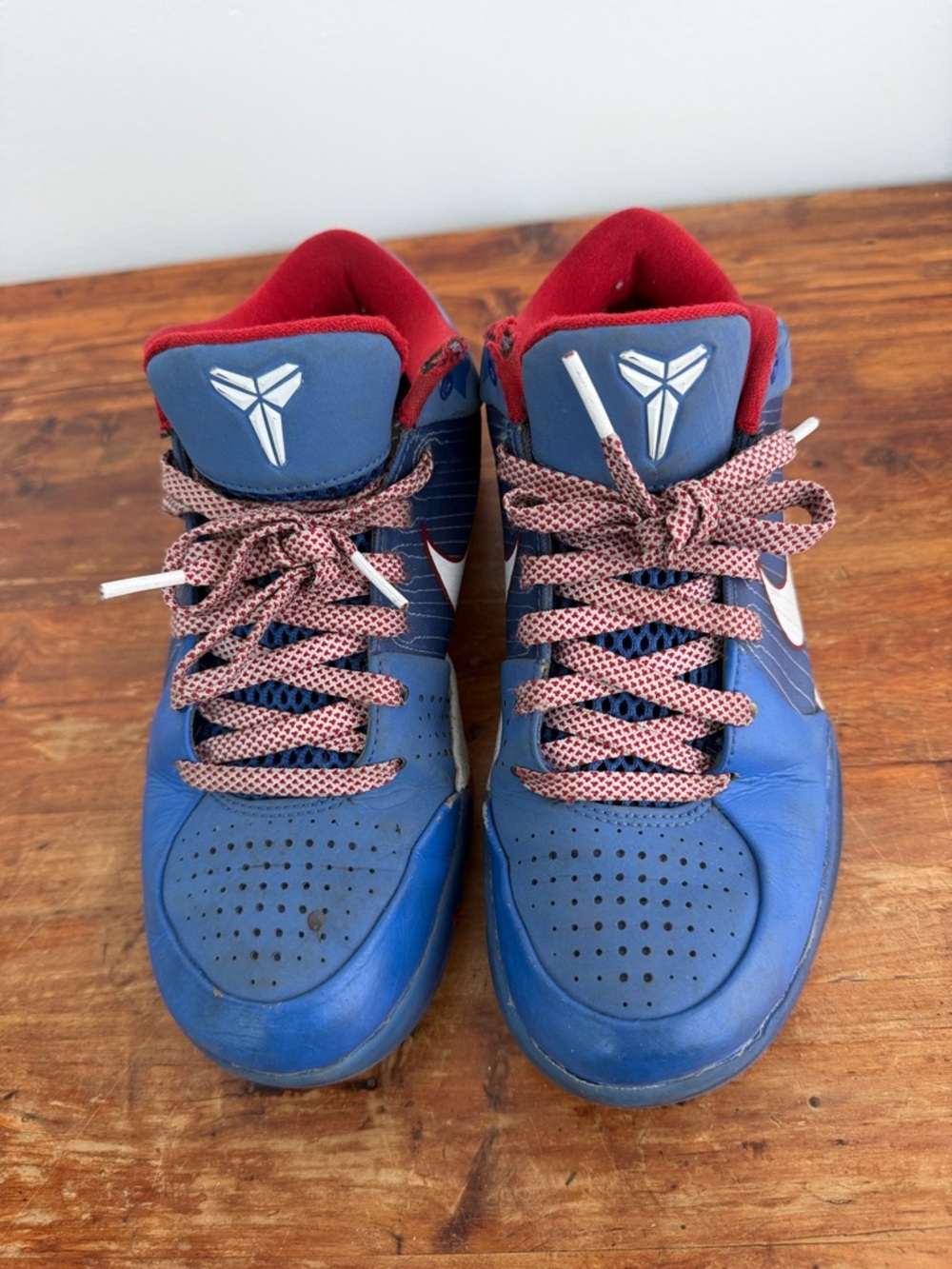 Nike Blue and Red Kobe Basketball Sneakers Size 5